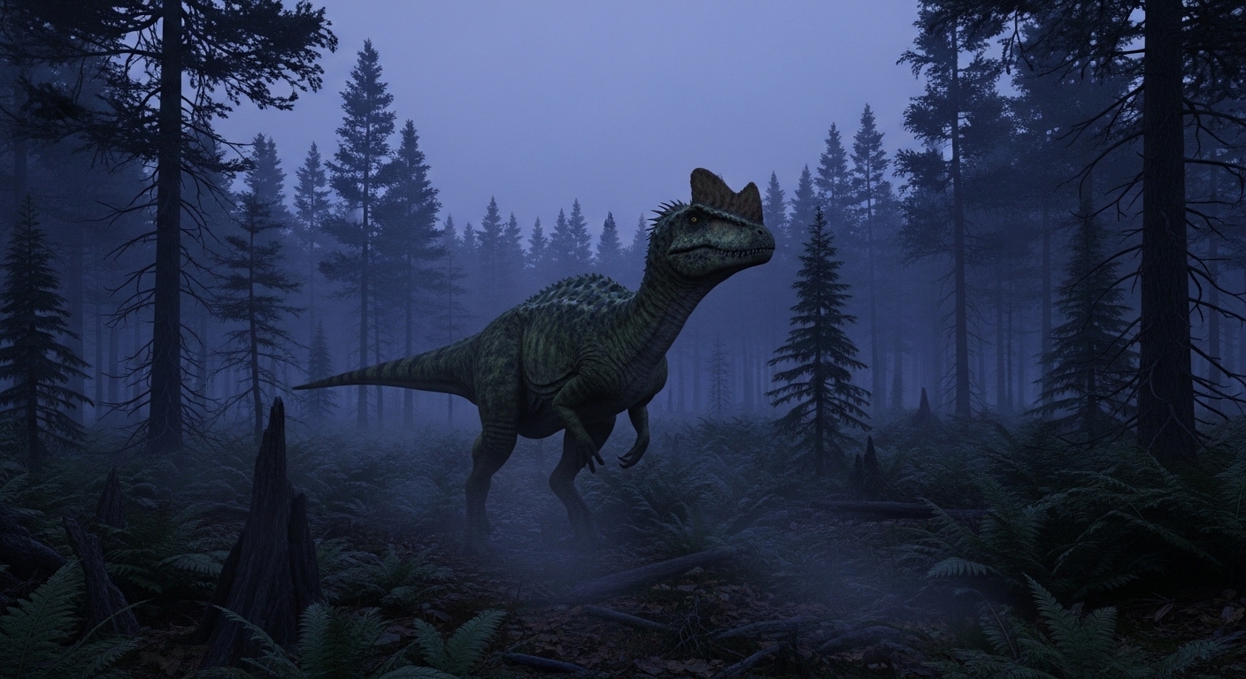 Cryolophosaurus di hutan kutub Antartika purba