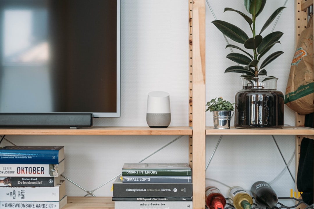 Smart home devices glowing in a modern living room