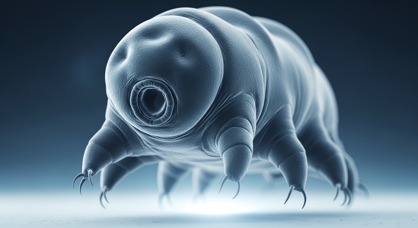 Tardigrade microscope close-up detail