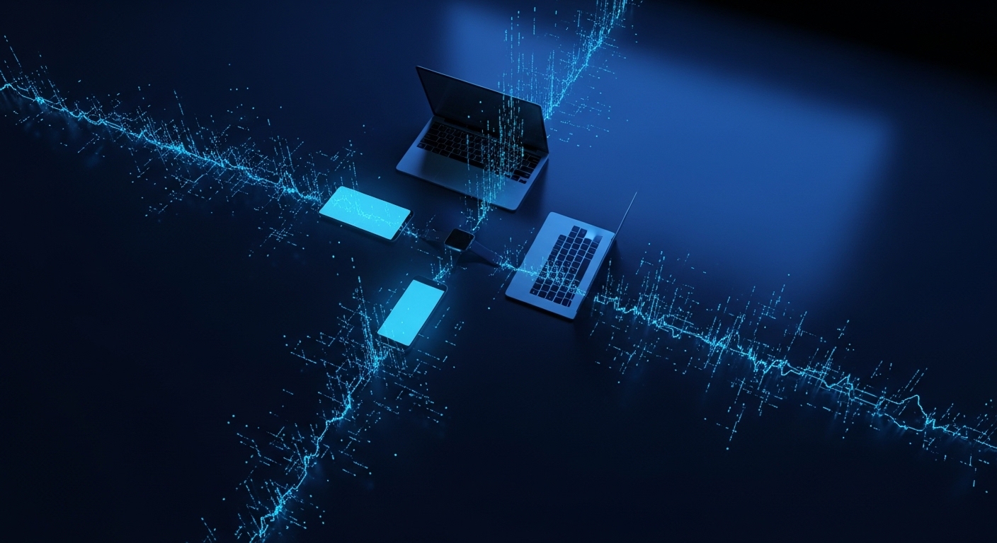 Digital footprint data trails across devices