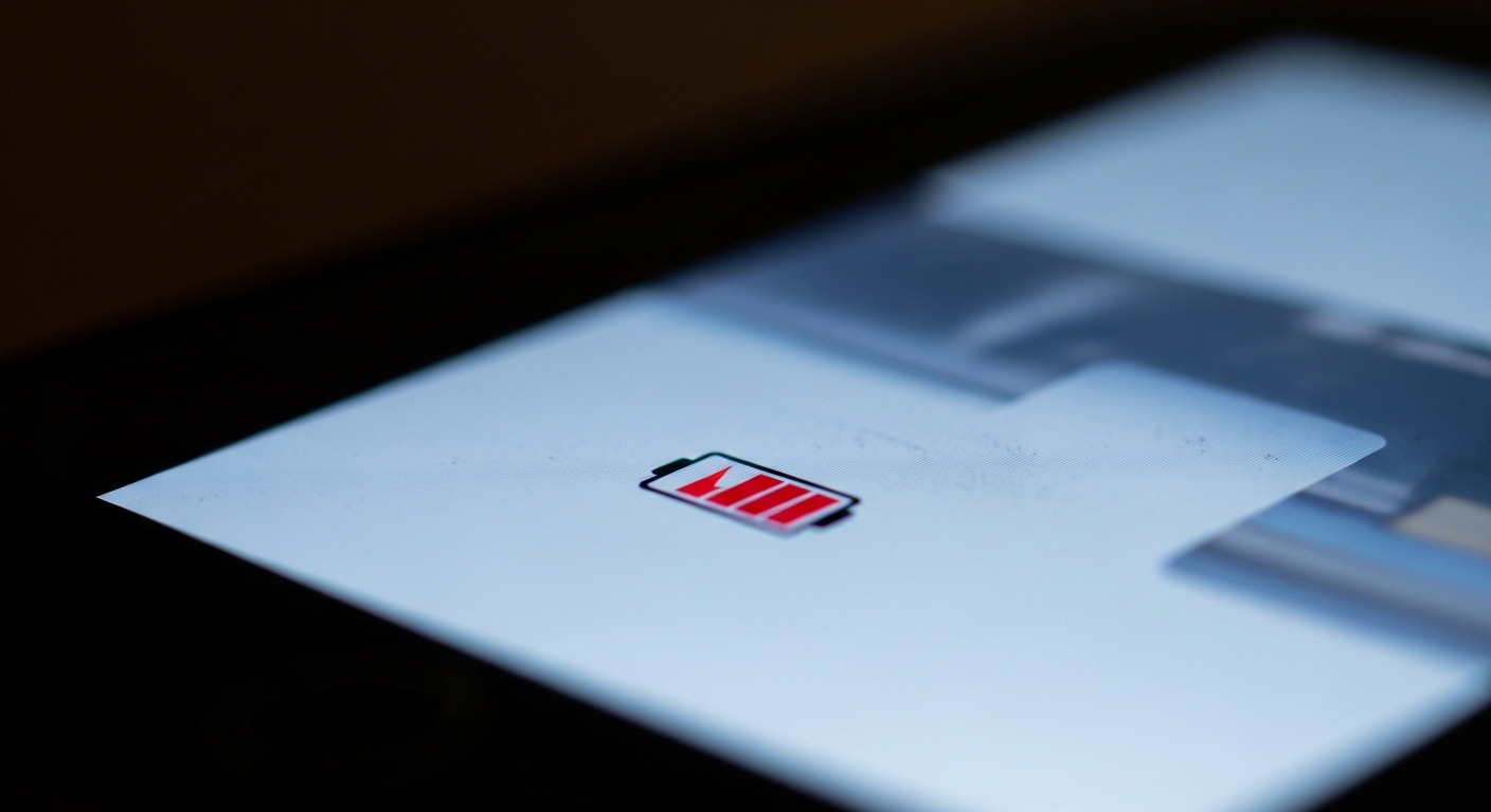 Smartphone battery draining rapidly