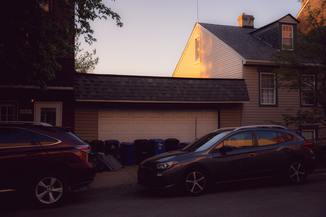 Electric vehicle charging at home garage station