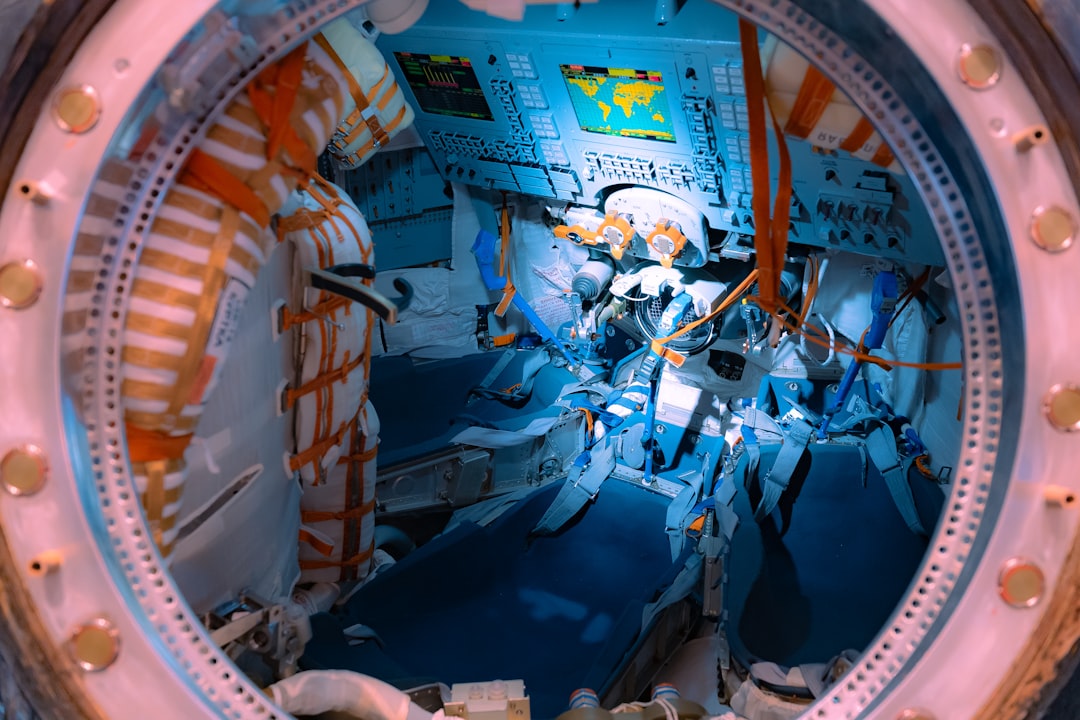 Sleeping pod inside a space station module