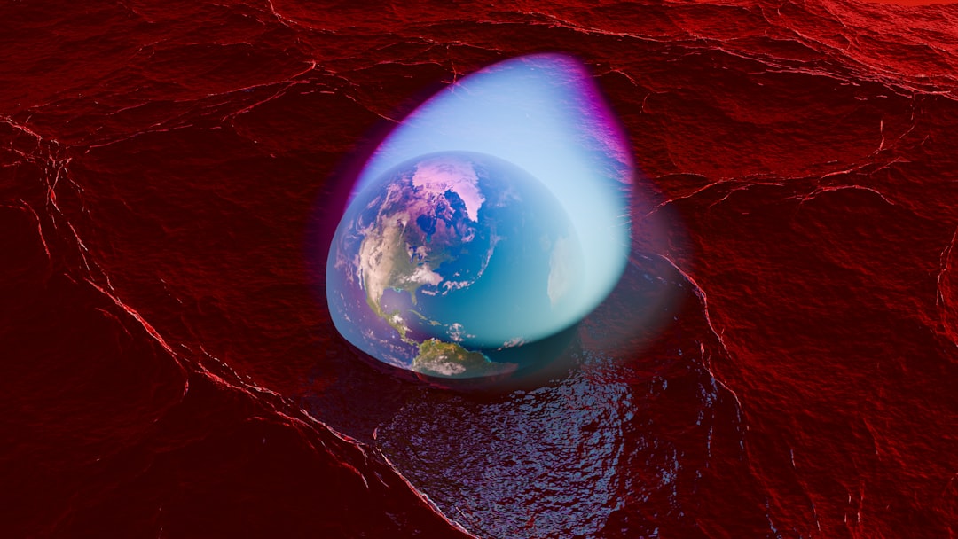 Cross-section diagram of Earth's core and magnetic field lines