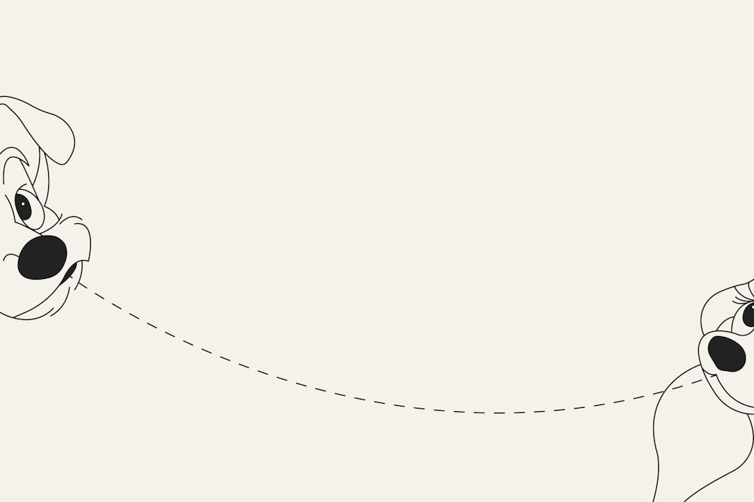 Illustrated timeline of a child growing up with a dog