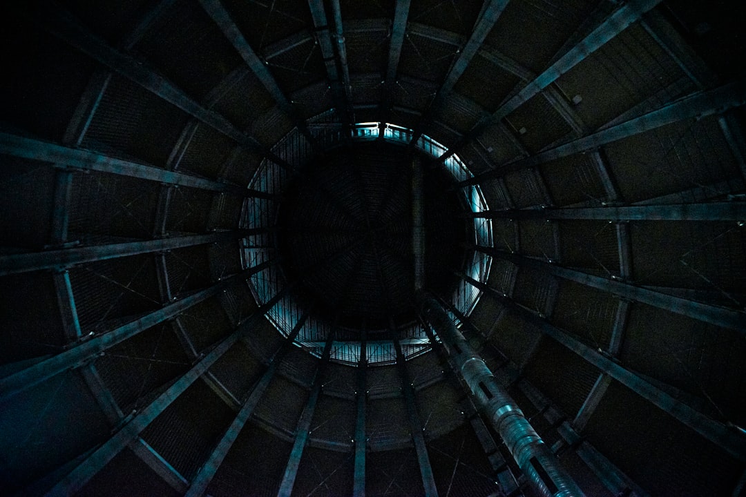 Interior of a large nuclear fusion reactor chamber